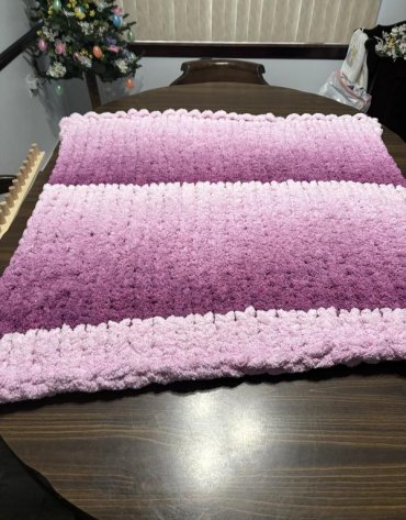 Włóczka chenille OMBRE kolor nr 74 - 600g – Inspiracja nr. 1 Włóczka chenille OMBRE kolor nr 74 - 600g – Inspiracja nr. 1