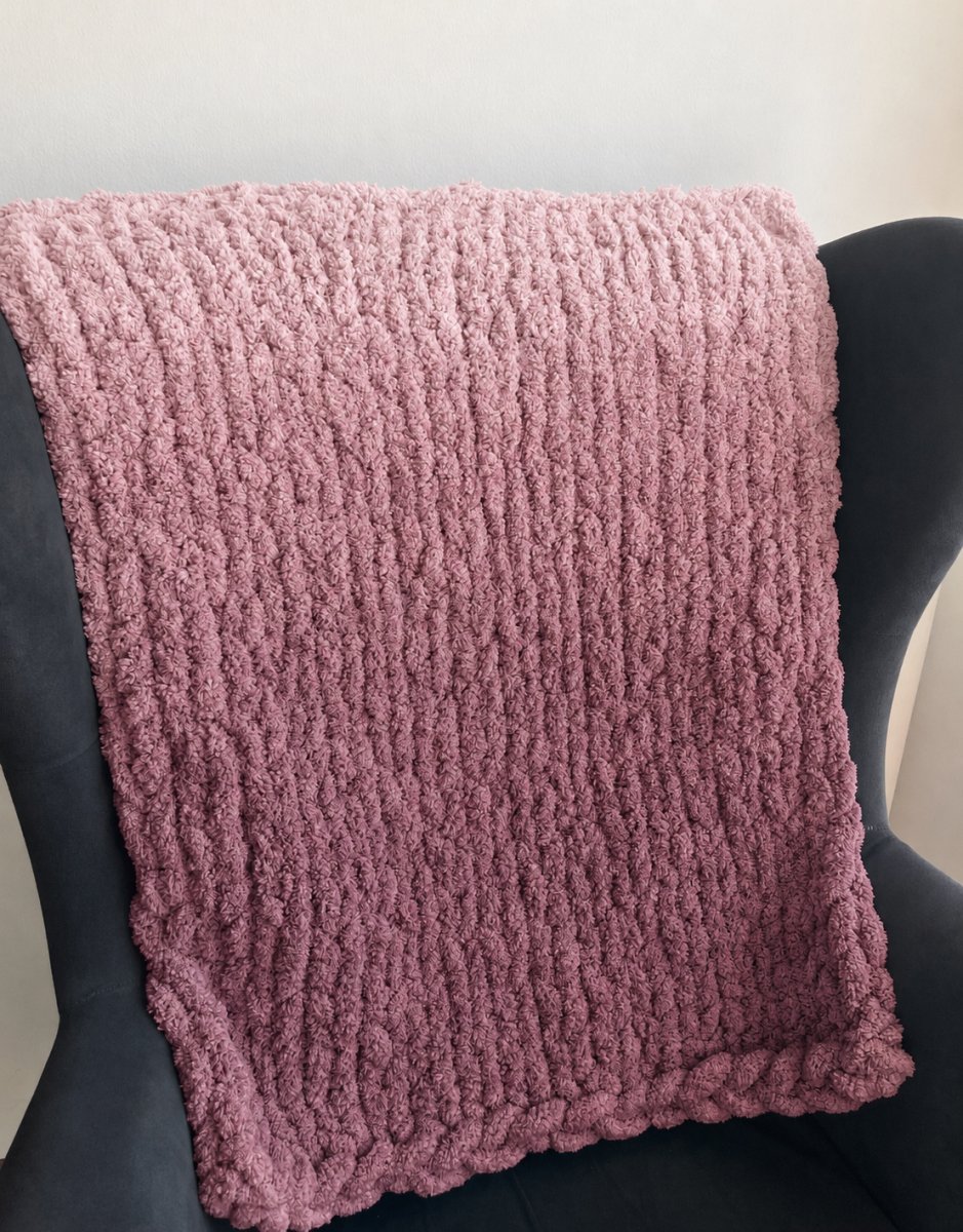 Włóczka chenille OMBRE kolor nr 751 - 600g – Inspiracja nr. 1