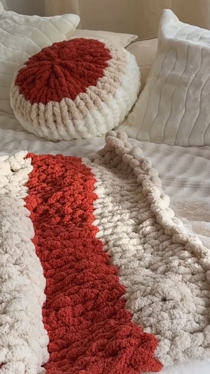 Włóczka chenille standard kolor nr 43 - 230g – Inspiracja nr. 2