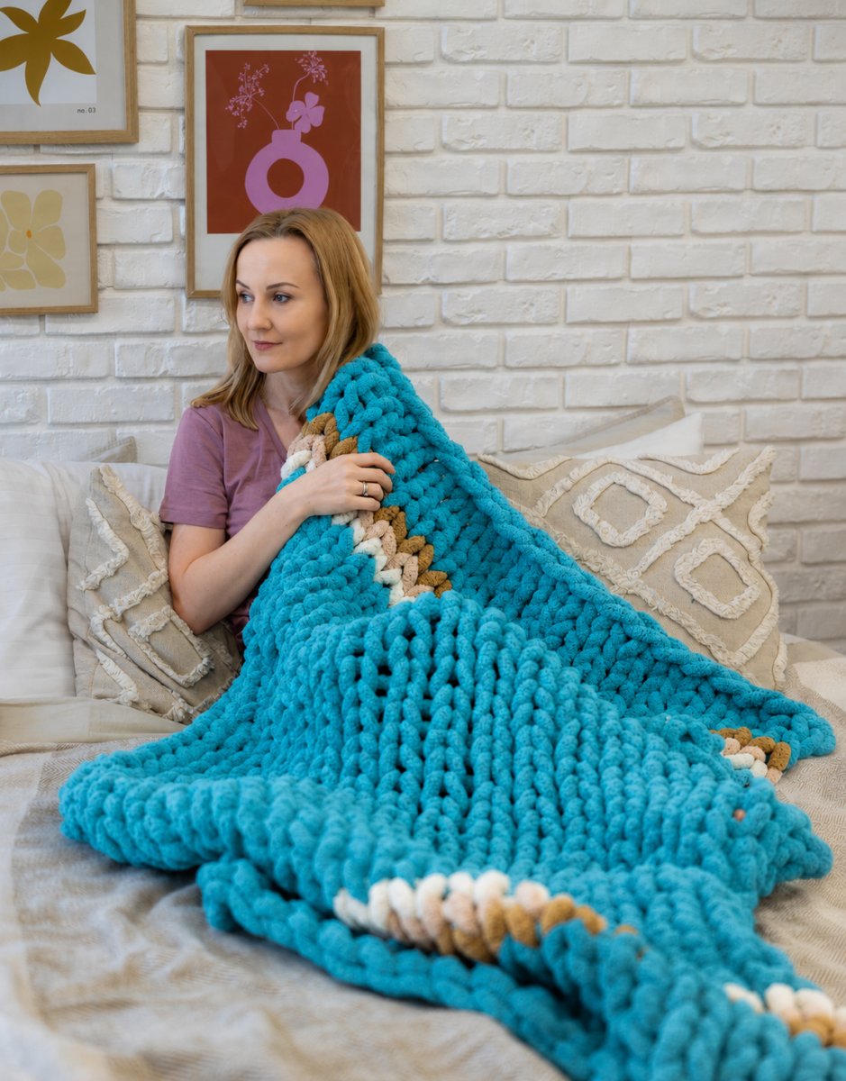 Włóczka chenille standard kolor nr 83 - 230g – Inspiracja nr. 4