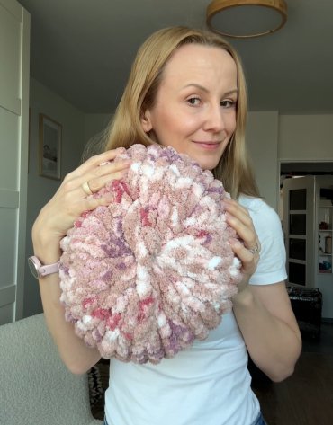 Poradnik: Okrągła poduszka 30 cm – Inspiracja nr. 3