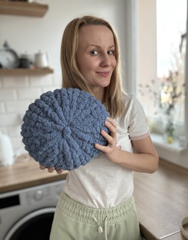 Poradnik: Okrągła poduszka 30 cm – Inspiracja nr. 4