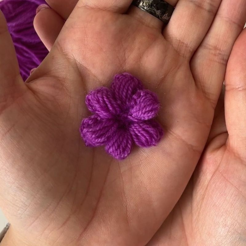 Gehäkelte Blume