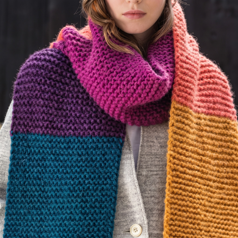 Chunky yarn for scarves and hats