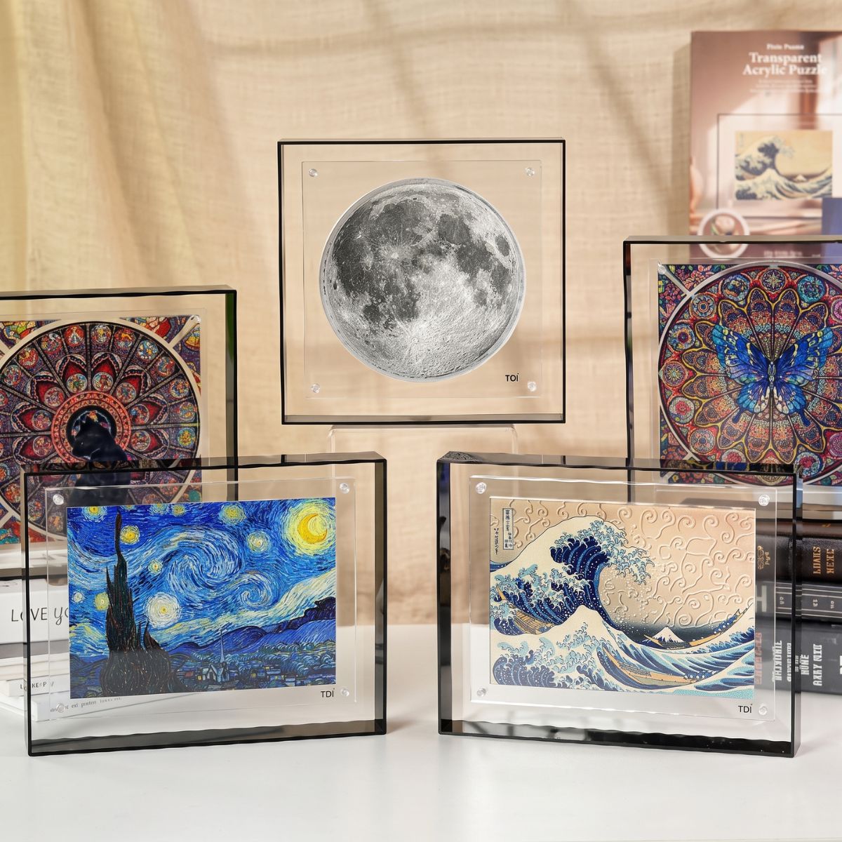 puzzle akrylowe 3d - różne motywy