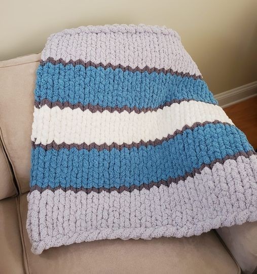 Jak zrobić chunky yarn blanket na palcach w 2 godziny? Przewodnik krok po kroku 4