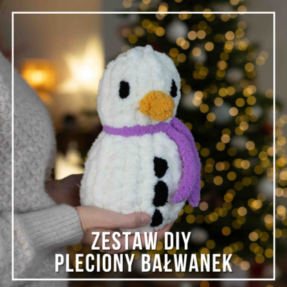 DIY zestaw na plecionego bałwanka